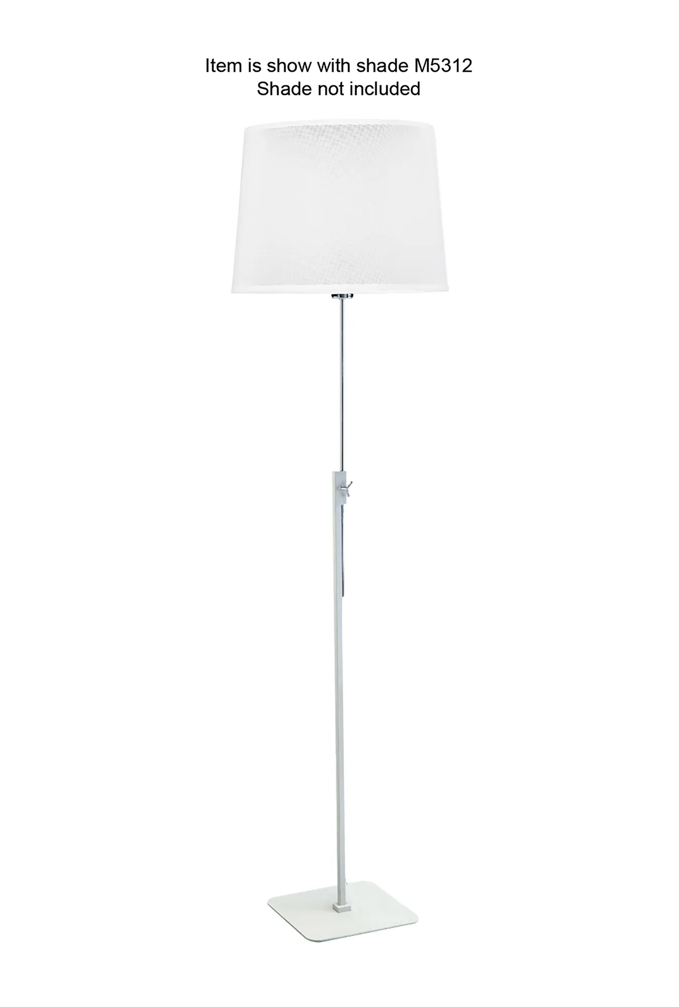 M5310  Habana Telescopic Floor Lamp 1 Light Without Shade White